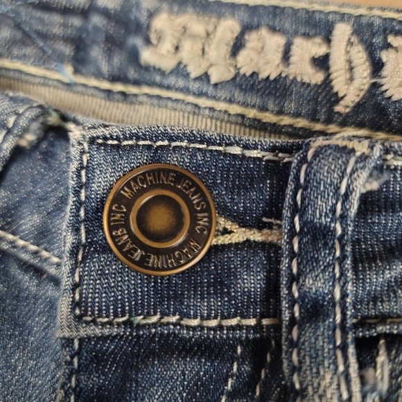 Machine Jeans Sz 25 Distressed Skinny - Picture 7 of 10